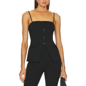 L'Academie 'Benigna' Black Top Size XS